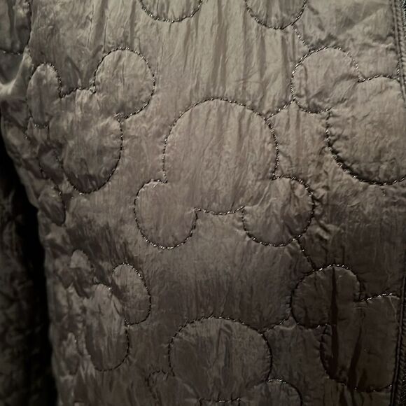 Disney Mickey Mouse Icon embroidered Fleece Lined Quilted Jacket - Picture 3 of 8
